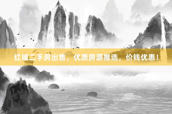 红城二手房出售，优质房源推选，价钱优惠！